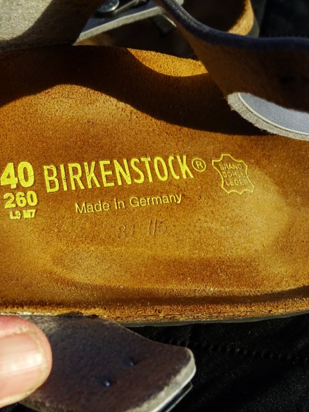 Silver Sandal Birkenstocks 40 - Picture 6 of 8